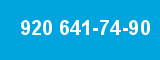 920 641-74-90